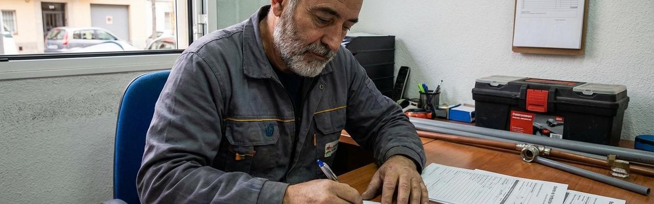 Emisión de boletines de fontanería en Granada